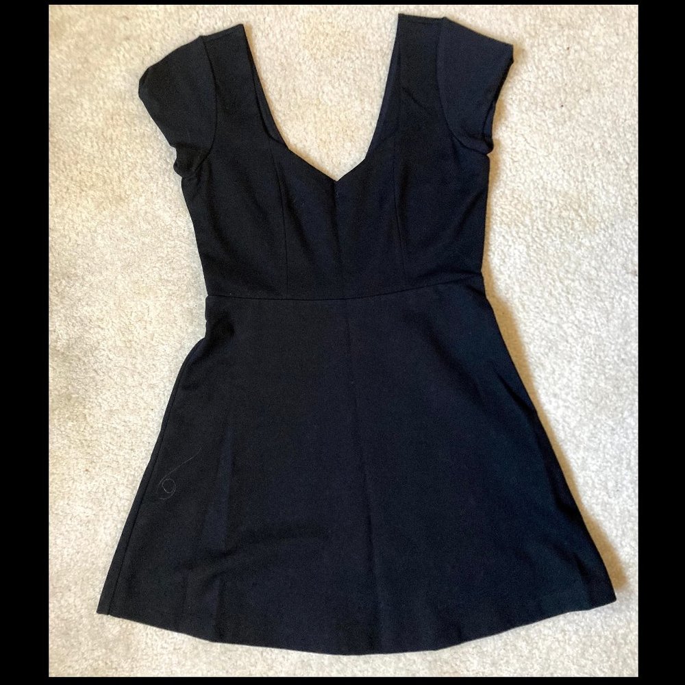 Black Skater Mini Dress